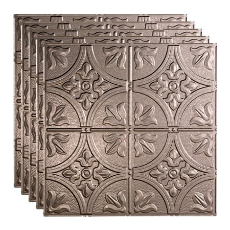 Acoustic Ceiling Products Fasade Traditional Syle # 2 - 23-3/4" x 23-3/4" PVC Lay In Tile in Galvanized Steel - PL5230